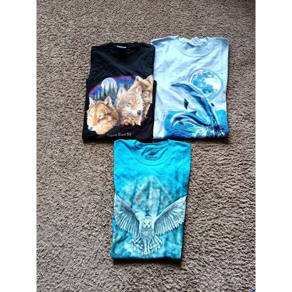 Y2K Animal T-Shirt Bundle Graphic Print Lot Of 3